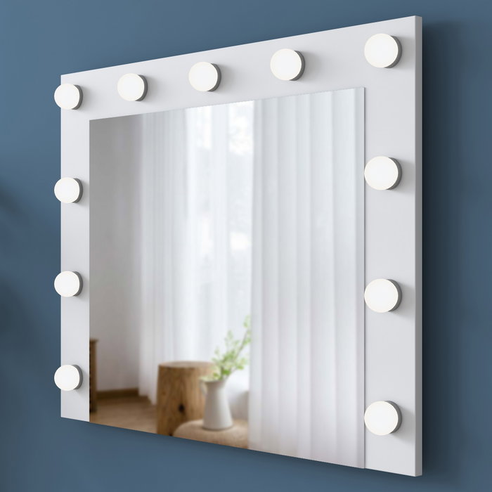 Hanah Home Espejo Blanco Decorativo